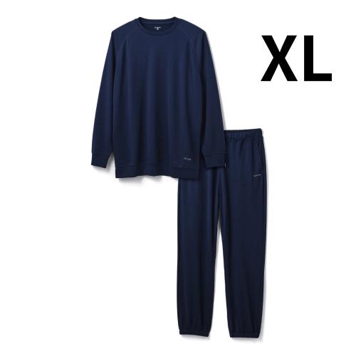 ECLEAR リカバリーウェア　長袖　ネイビー　XLサイズ