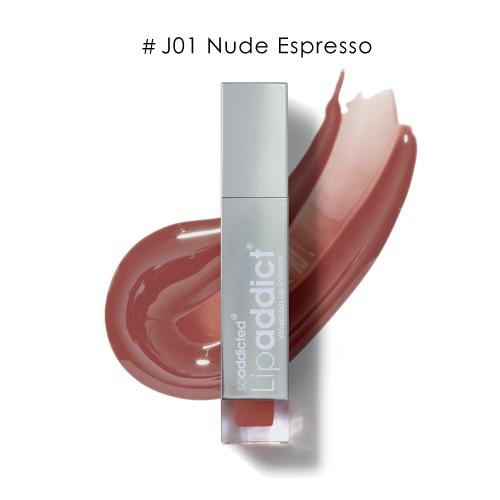 【予約】Lip addict J01 ヌードエスプレッソ ブラウンレッド/ラメ無
