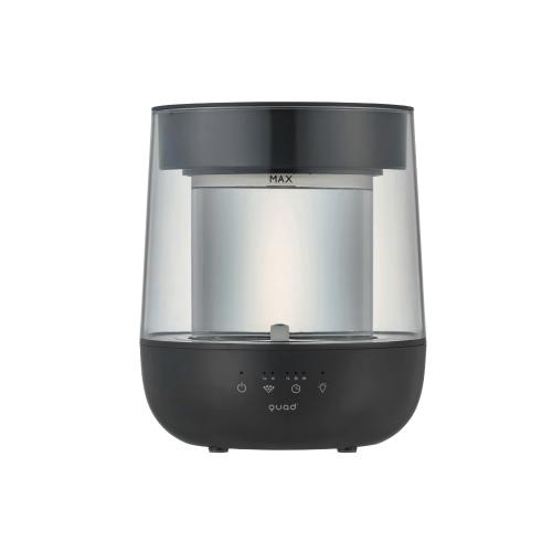 【返品不可】ガラススチーム加湿器 GLASS ミニ　 グレー(QS629GY)