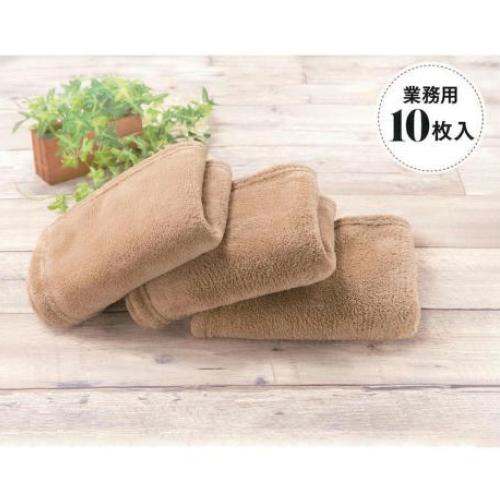【年末年始キャンペーン】マイクロファイバーヘアケアタオル(ベージュ)　QUICKWELL10枚入