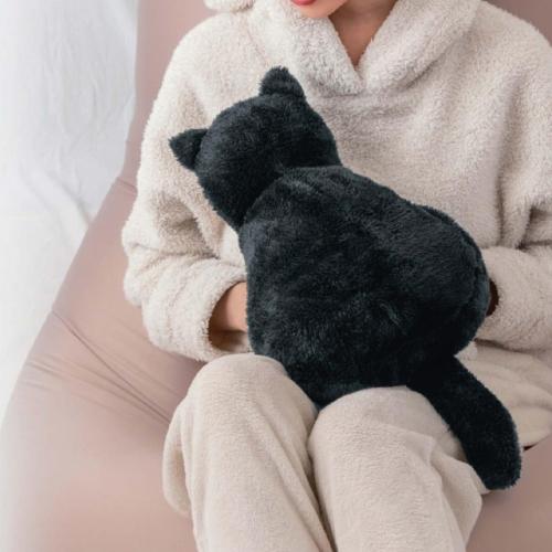 【メーカー欠品中】蓄熱式アニマル　湯たんぽ　ぽかにゃん　クロスケ