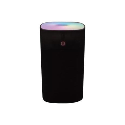 LEDライト付きアロマ加湿器　ブラック